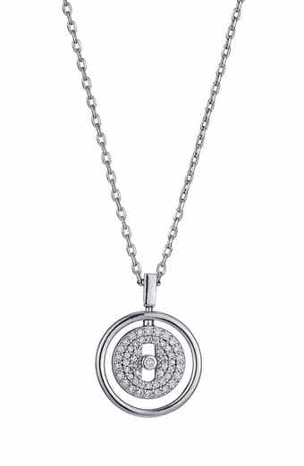 Adornia Cubic Zirconia Dancing Stone Pendant Necklace