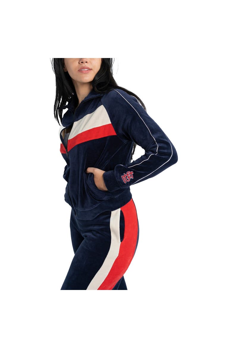 Women's Lusso Navy St. Louis Cardinals Nixie Raglan Full-Zip Jacket, Main, color, Navy