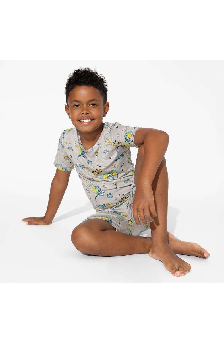 Bellabu Bear Batman Kids 2-Piece Short Sleeve & Shorts Pajama Set, Alternate, color, Batman