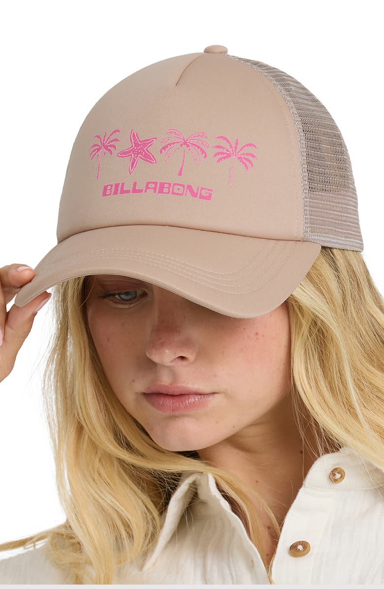 Billabong Across Waves Trucker Hat, Alternate, color, Oatmeal