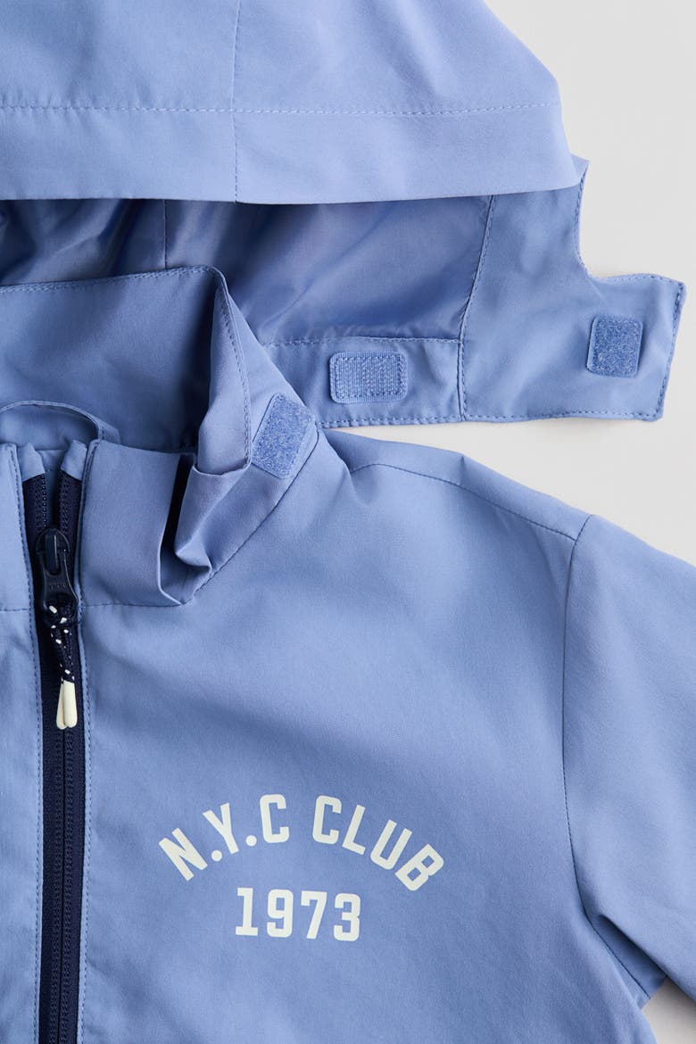 Water-repellent Windbreaker, Alternate, color, Blue/navy blue