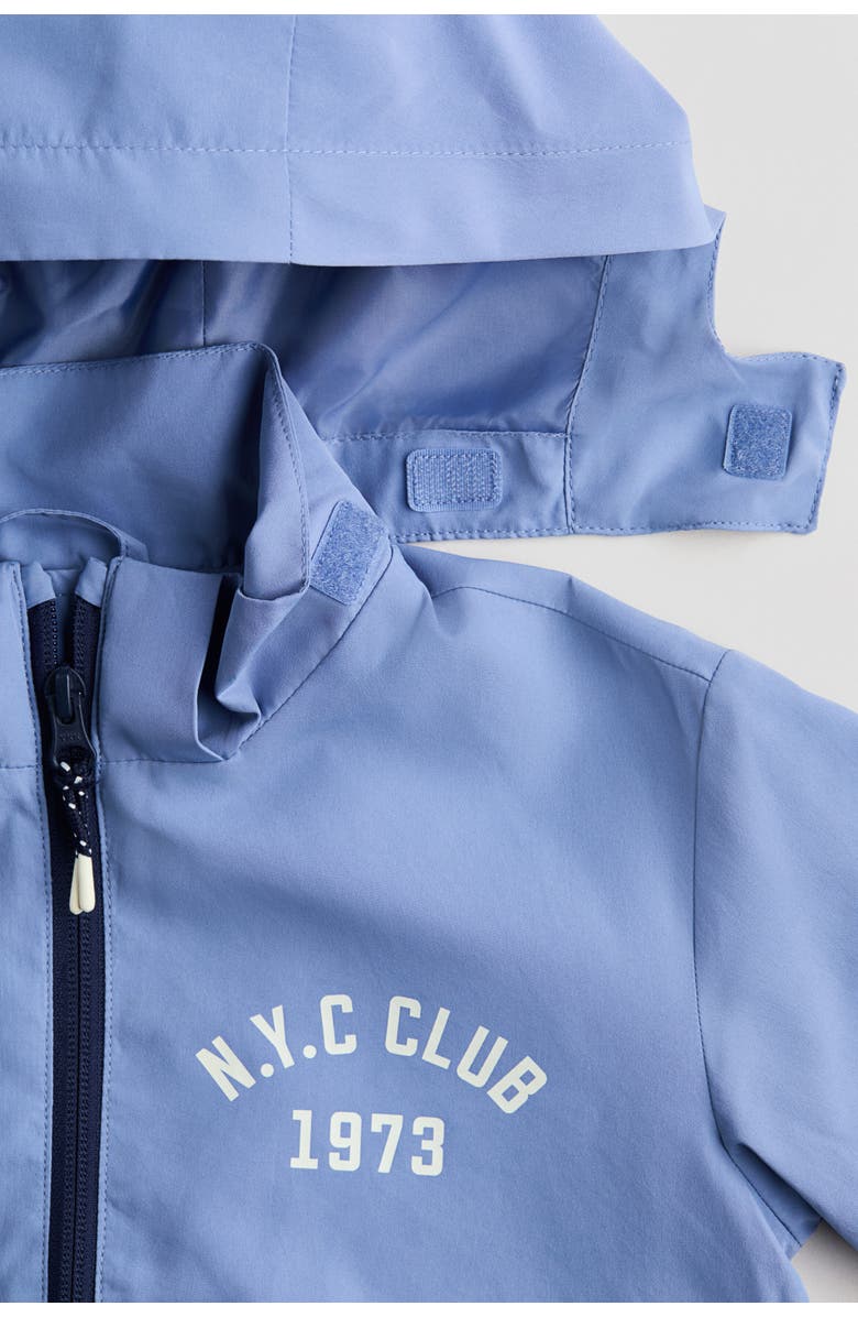 H&M Water-repellent Windbreaker, Alternate, color, Blue/Navy Blue