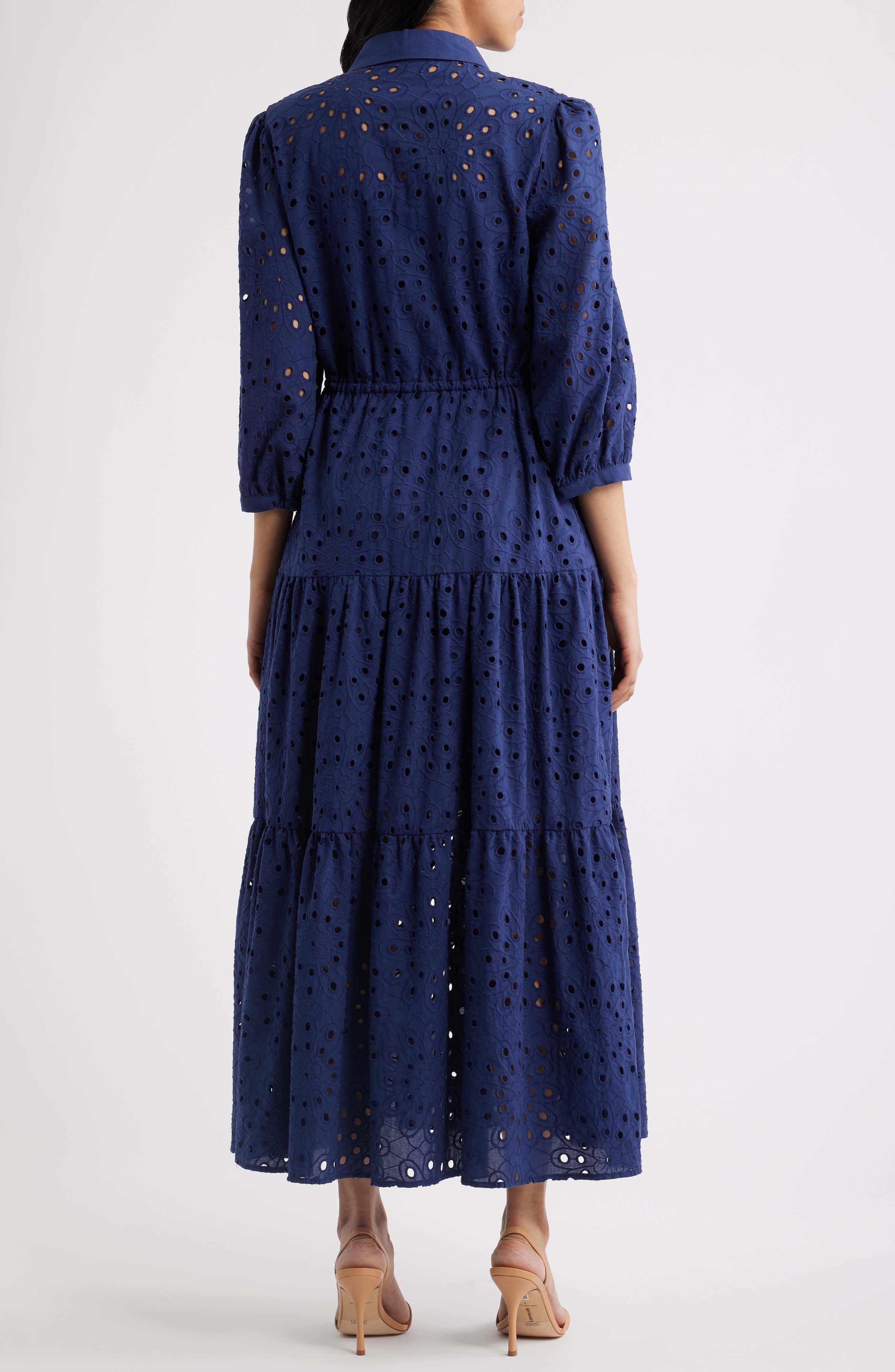 Cotton Eyelet Shirtdress - image 2