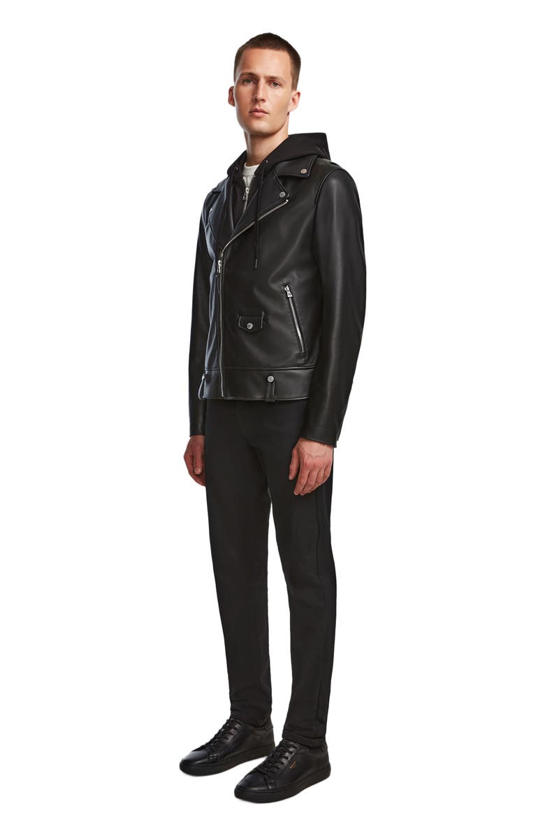 Rudsak MANUS MEN'S LEATHER MOTO JACKET, Alternate, color, 