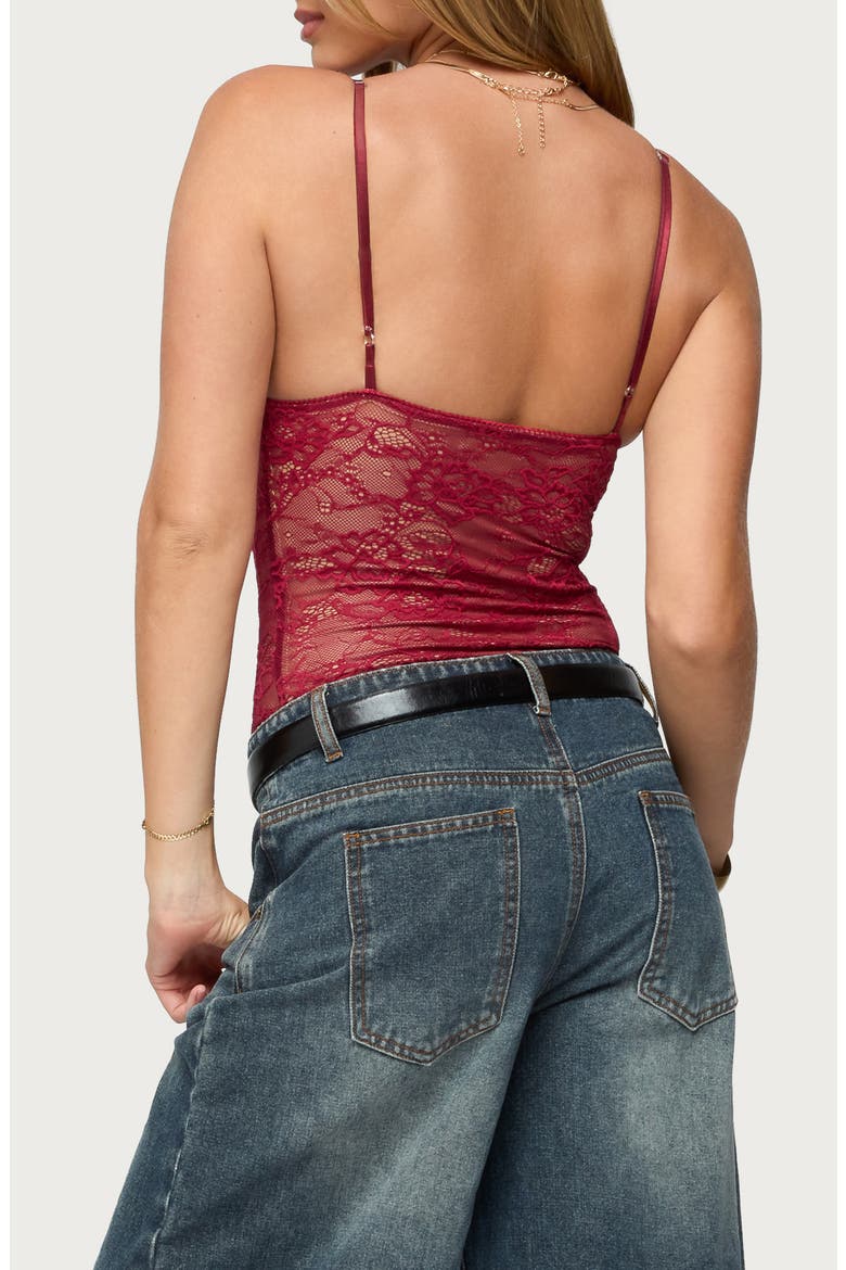 Lace Bodysuit, Alternate, color, BURGUNDY
