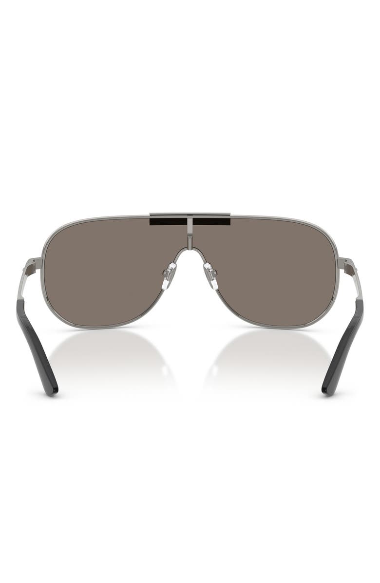 Versace 140mm Irregular Sunglasses, Alternate, color, Gunmetal / Grey Mirror Silver