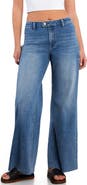 HINT OF BLU Flat Front Wide Leg Jeans