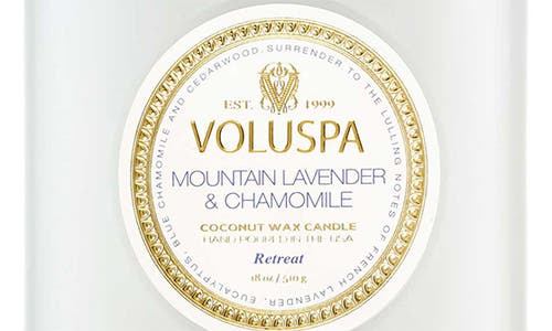 Voluspa Mountain Lavender & Chamomile Large Jar Candle, 18 Oz. In Mountain Lavender & Chamomile