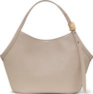 Kate Spade New York small deco fine grain leather tulip top handle bag