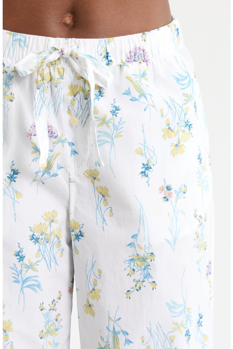 Classic Cotton Pajamas, Alternate, color, IVORY- BLUE BOTANICAL STEMS