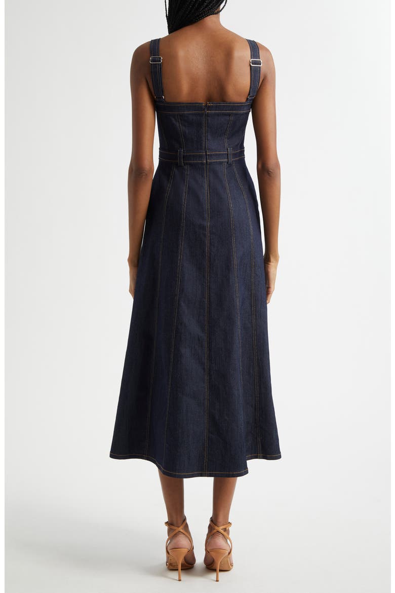 Malani Denim Midi Dress, Alternate, color, INDIGO
