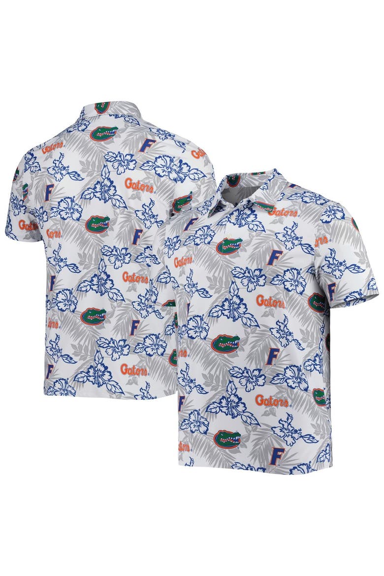 Men's Reyn Spooner White Florida Gators Performance Polo, Main, color, White
