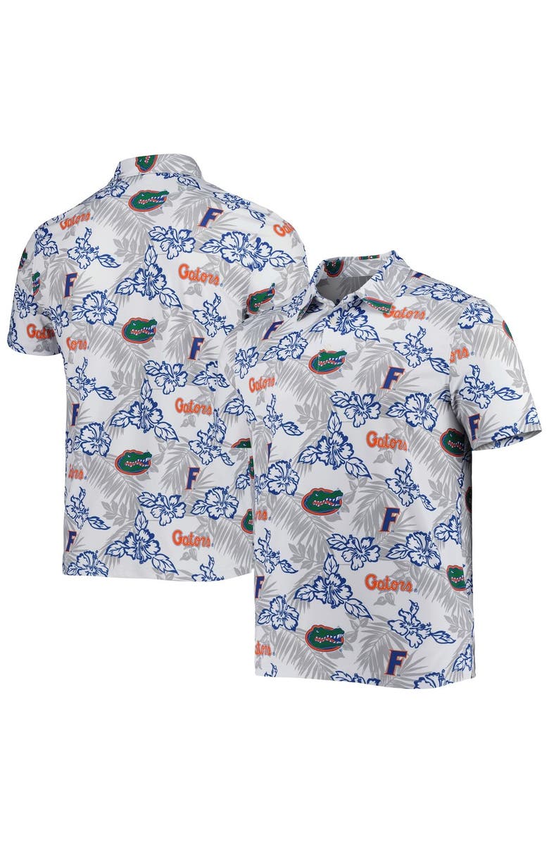 Reyn Spooner Men's Reyn Spooner White Florida Gators Performance Polo, Main, color, 