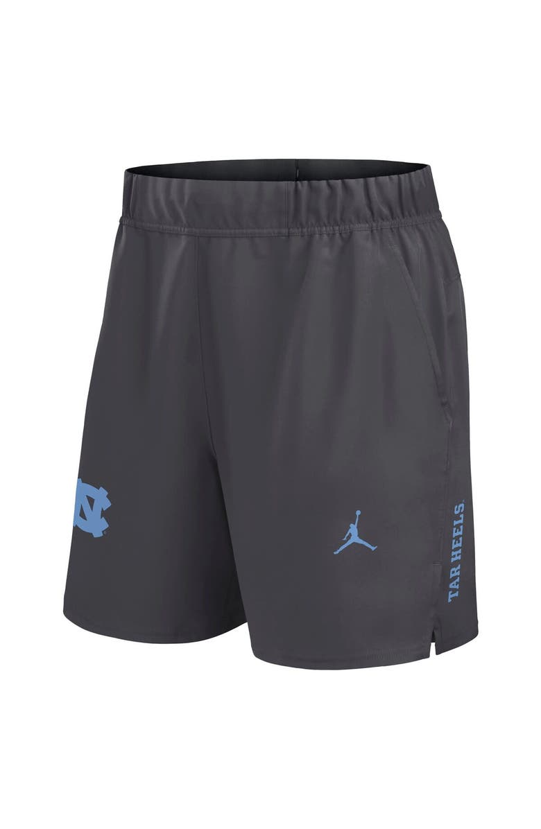 Jordan Brand Men's Jordan Brand Gray North Carolina Tar Heels Primetime Woven Victory Performance Shorts, Alternate, color,
