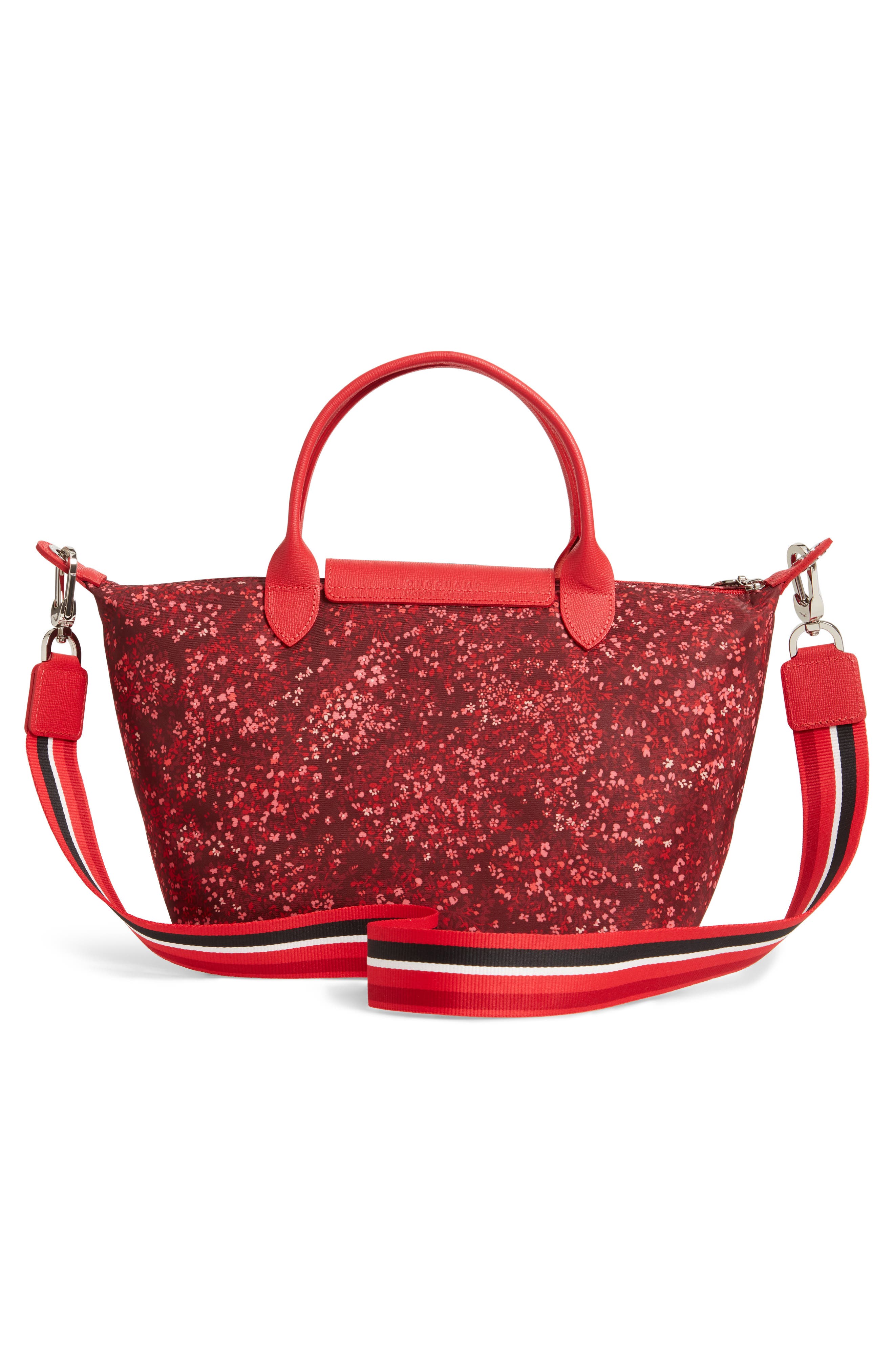 Longchamp Small Le Pliage Floral Print Shoulder Bag, Alternate, color, 