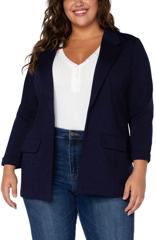 Liverpool Boyfriend Ponte Knit Blazer in Cadet Blue  product