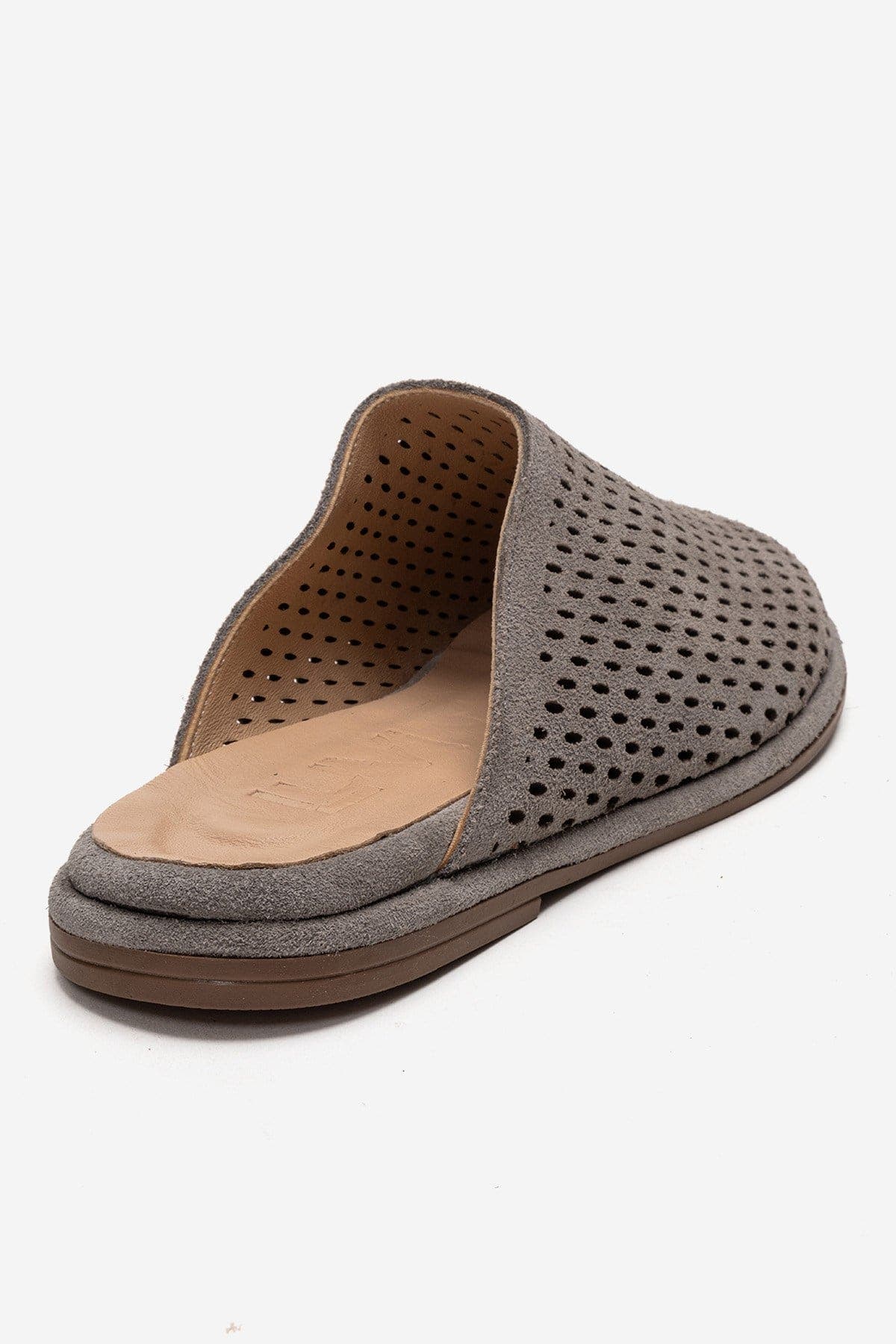 Melara Leather Slip On Mule, Alternate, color, Grey Suede