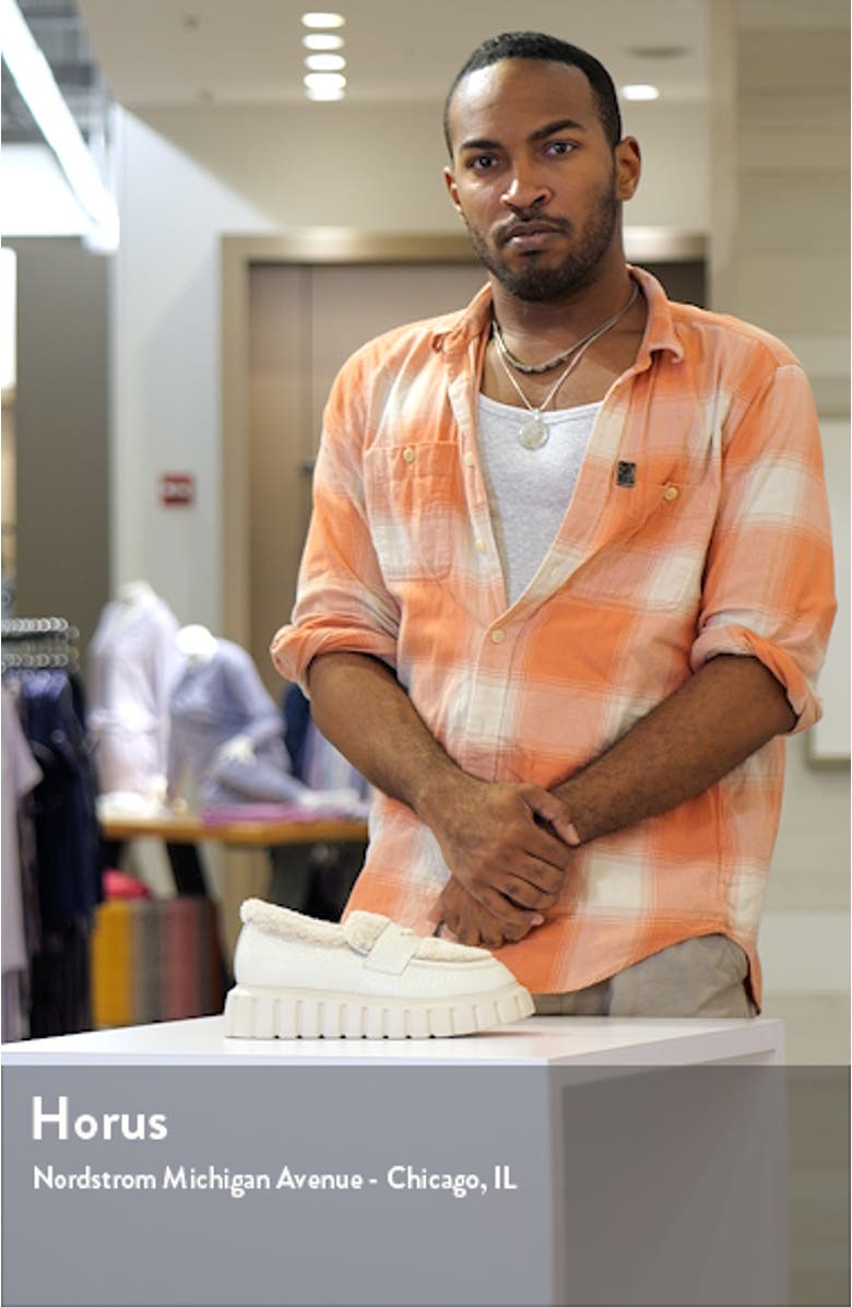 Grenelle Wool Trim Platform Loafer, sales video thumbnail