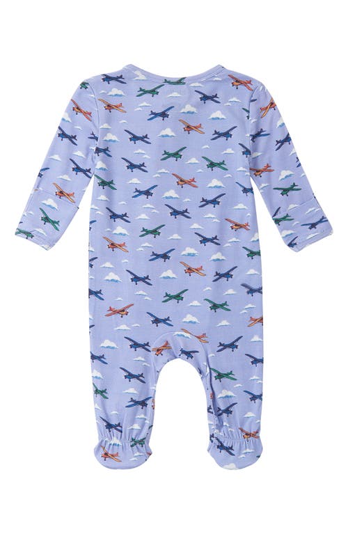 Hatley Mini Airplanes Footie In Cerulean