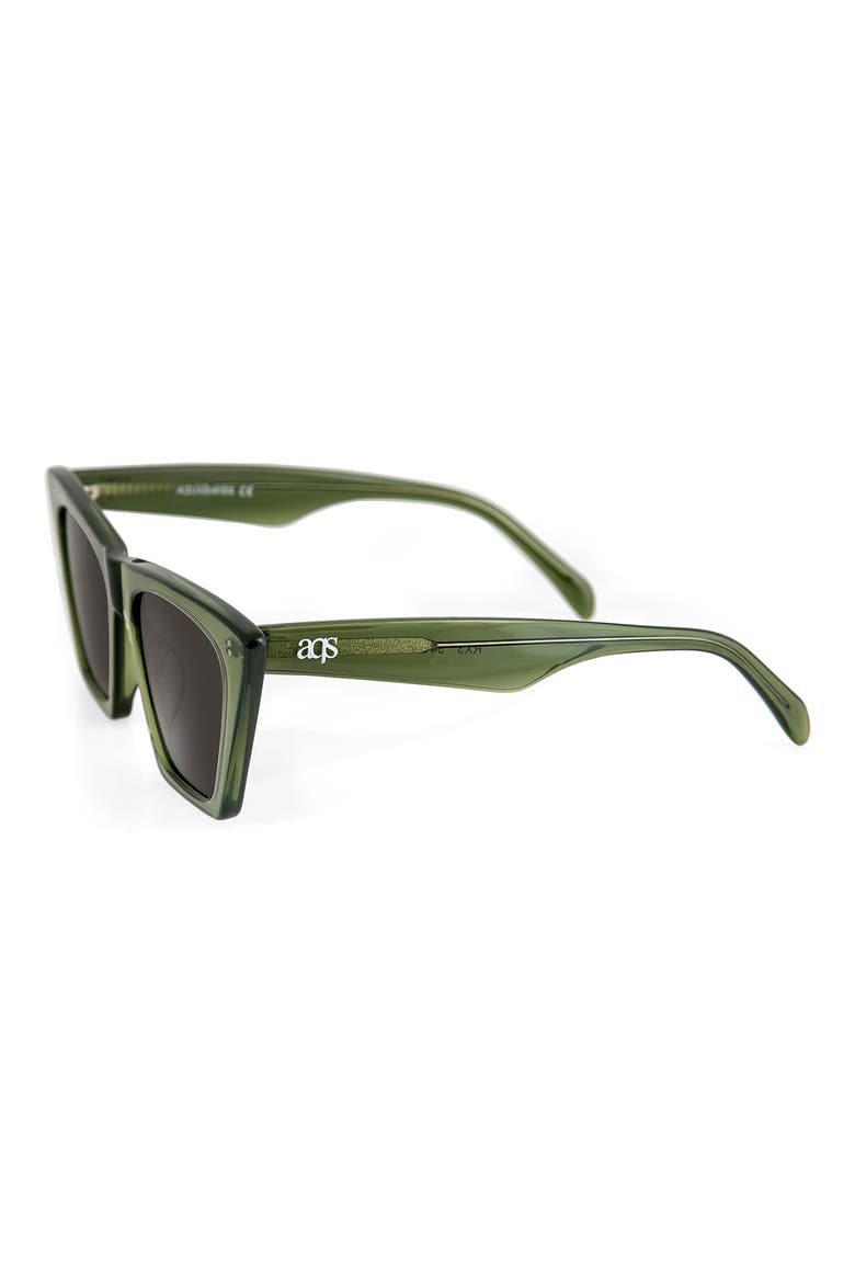 Roux 54mm Cat Eye Sunglasses, Alternate, color, GREEN/ BLACK