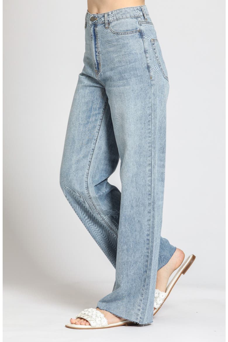 Featherweight Wide Leg Jeans, Alternate, color, LIGHT INDIGO