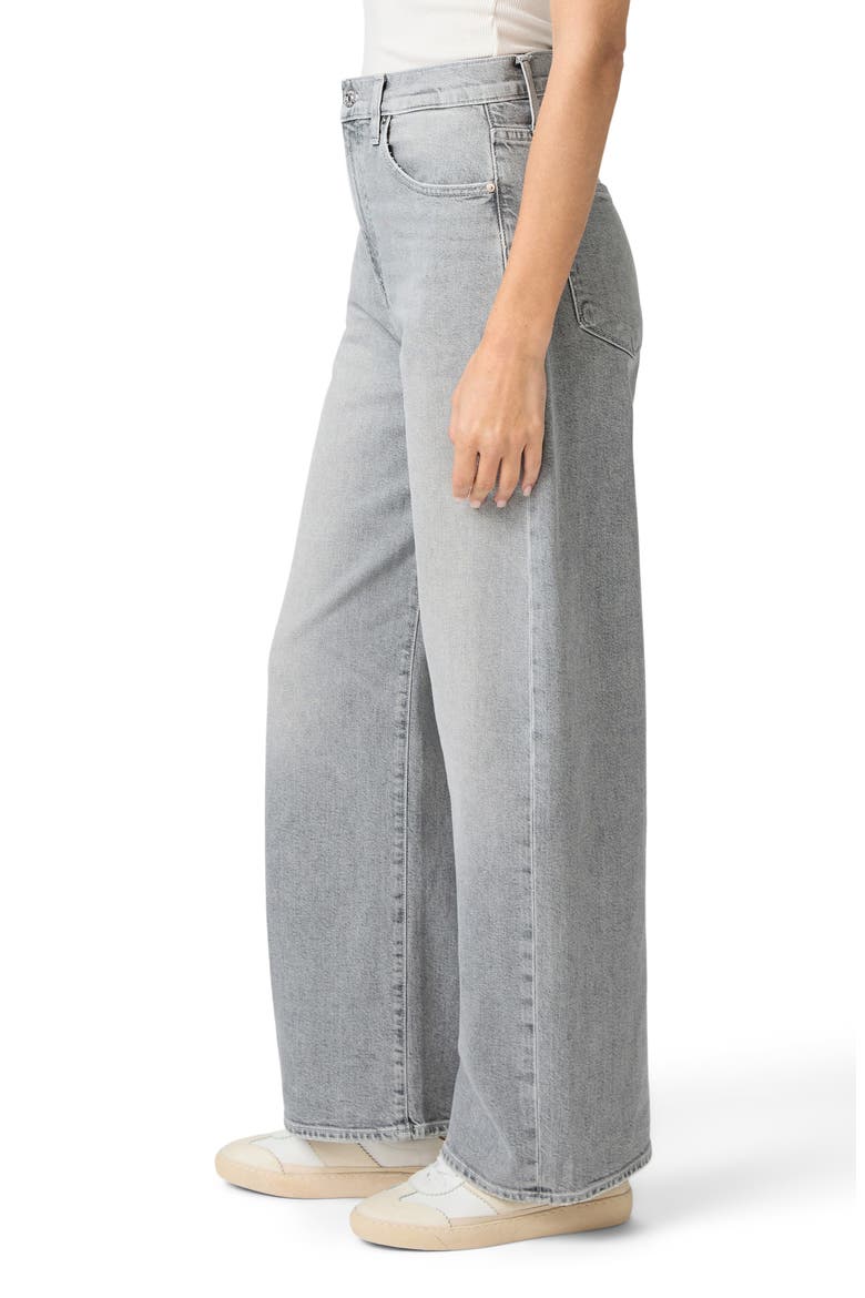 Arellia High Waist Barrel Jeans, Alternate, color, SMOKESCREEN GREY