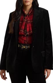 Lauren Ralph Lauren Stretch Velvet Blazer