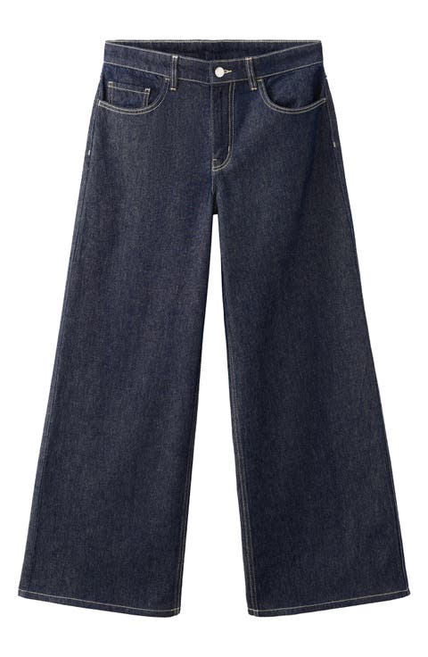 Low Rise Wide Leg Jeans