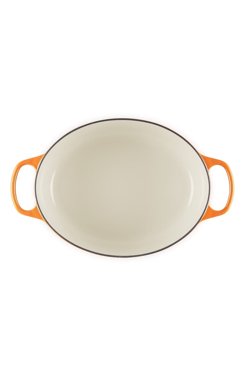 Le Creuset Signature 6.75-Quart Oval Enamel Cast Iron Dutch Oven with Lid, Alternate, color, Flamme Doree