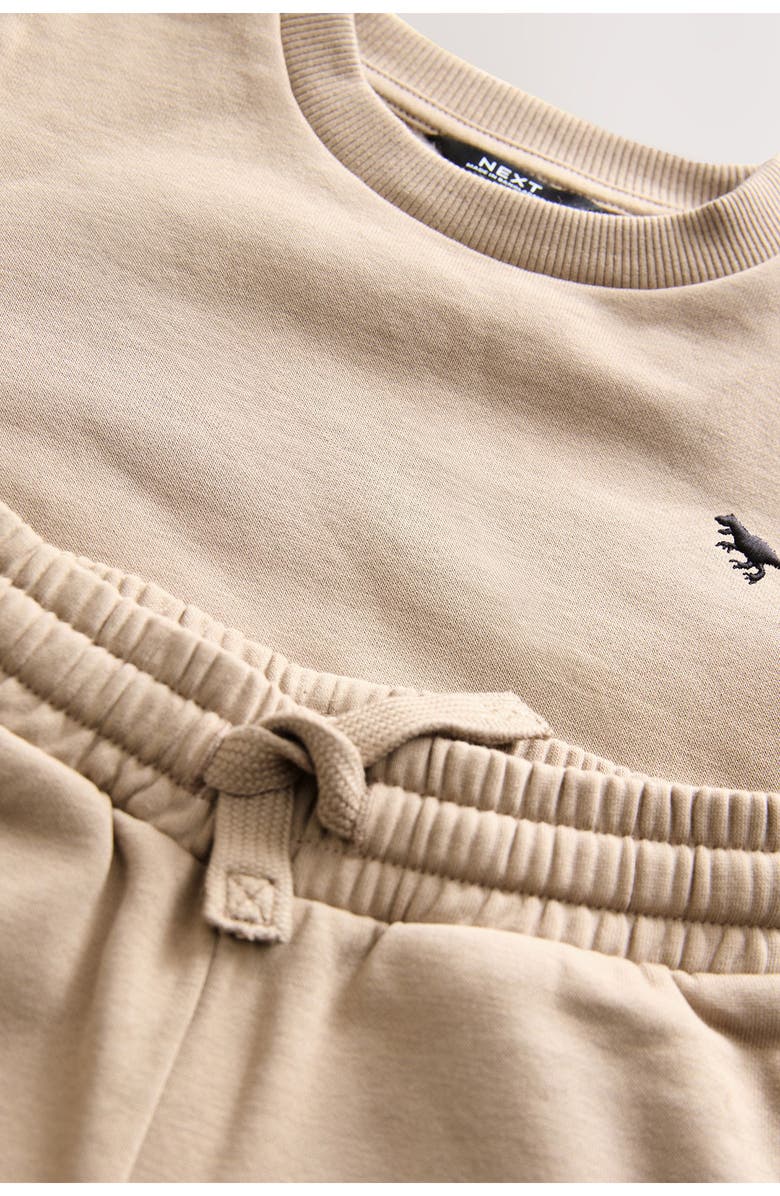 NEXT Kids' Crewneck Sweatshirt & Joggers Set, Alternate, color, Neutral