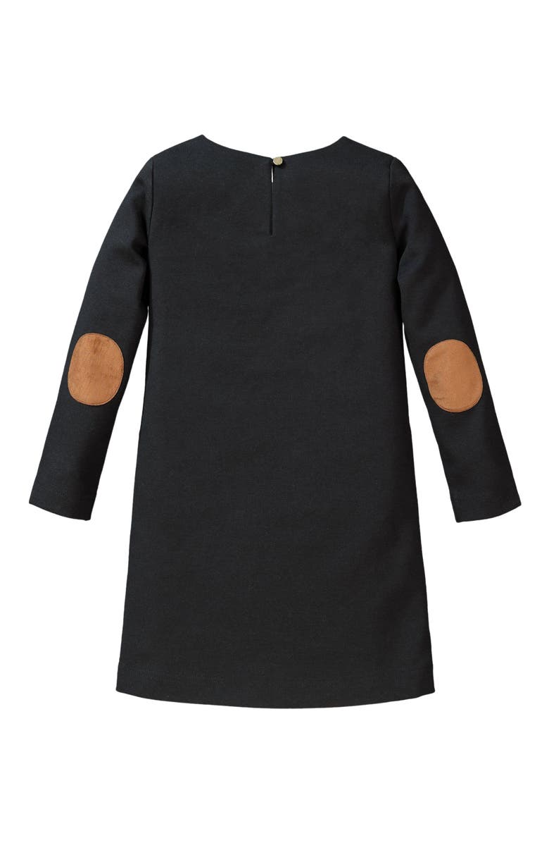 Hope & Henry Baby Girls' Quilted Ponte Riding Dress, Infant, Alternate, color, Black