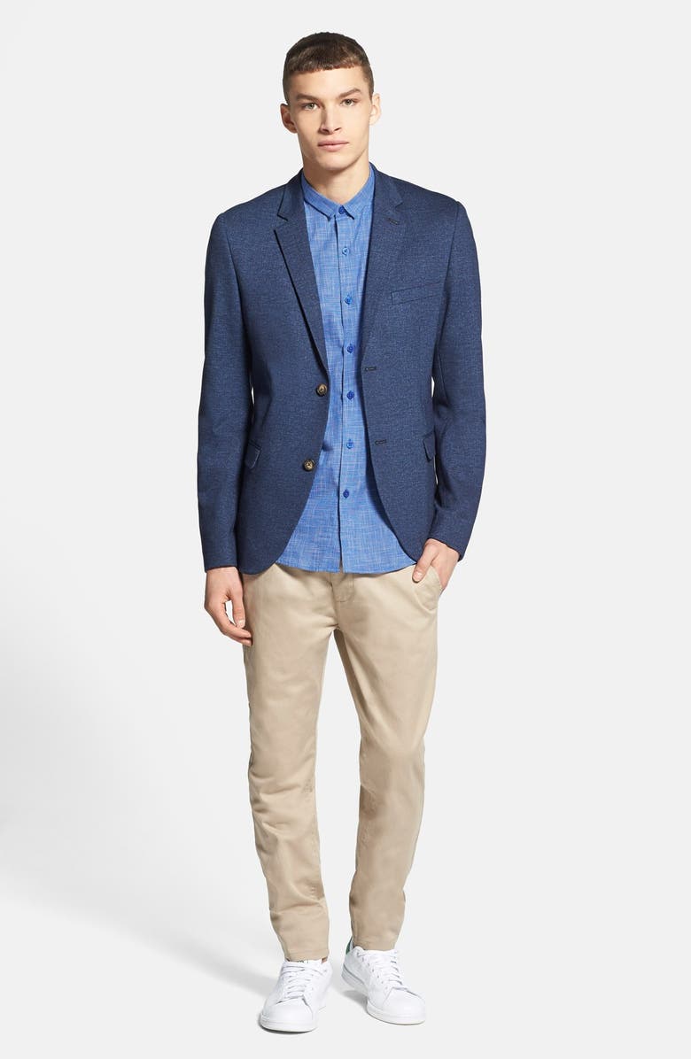 Topman Skinny Fit Stone Chinos, Alternate, color, 