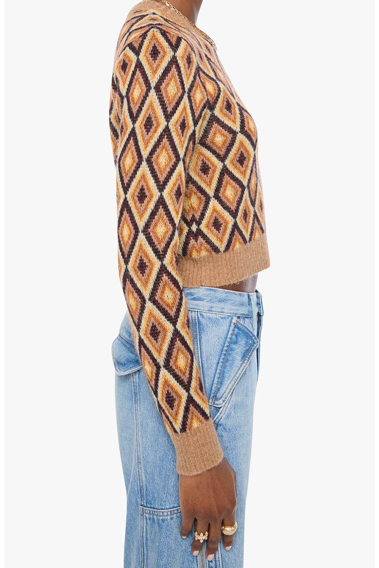 The Crop Alpaca Blend Sweater, Alternate, color, BEESWAX AND CARAMEL CAFE