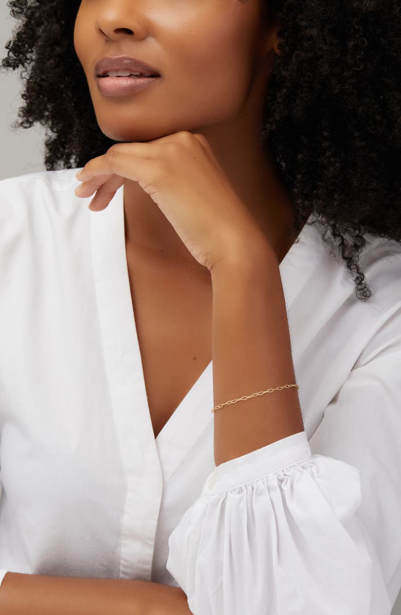 Bony Levy 14K Gold Textured Chain Bracelet, Alternate, color, 14K Yellow Gold