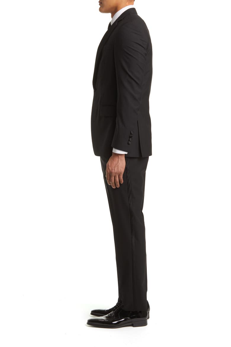 Classic Fit Black Wool Tuxedo, Alternate, color, BLACK