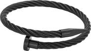 Adornia Men's Twisted Cable Nail Cuff Bracelet
