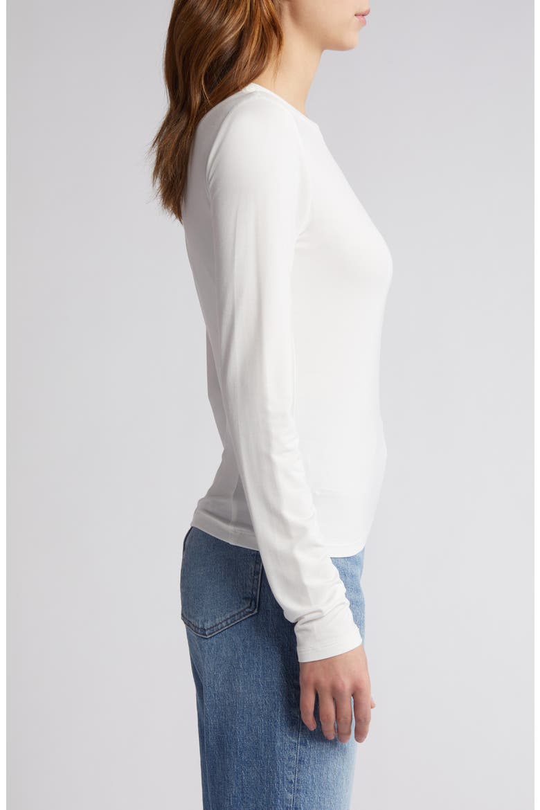 ICONS Luca Slim Fit Long Sleeve Top, Alternate, color, WHT