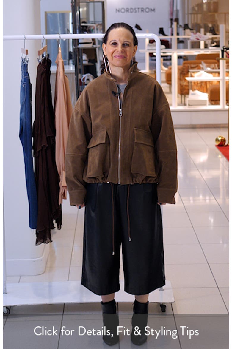 Kate Faux Suede Bomber Jacket video