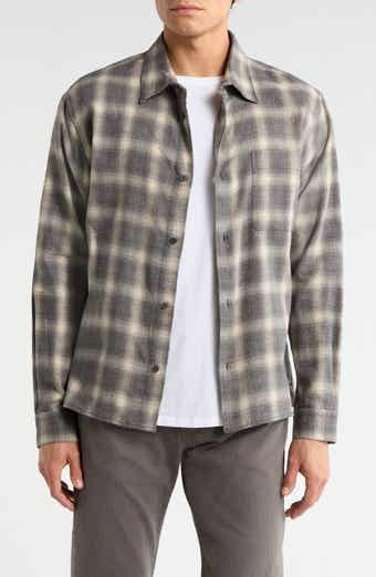 Straight Hem Plaid Button-Up Shirt