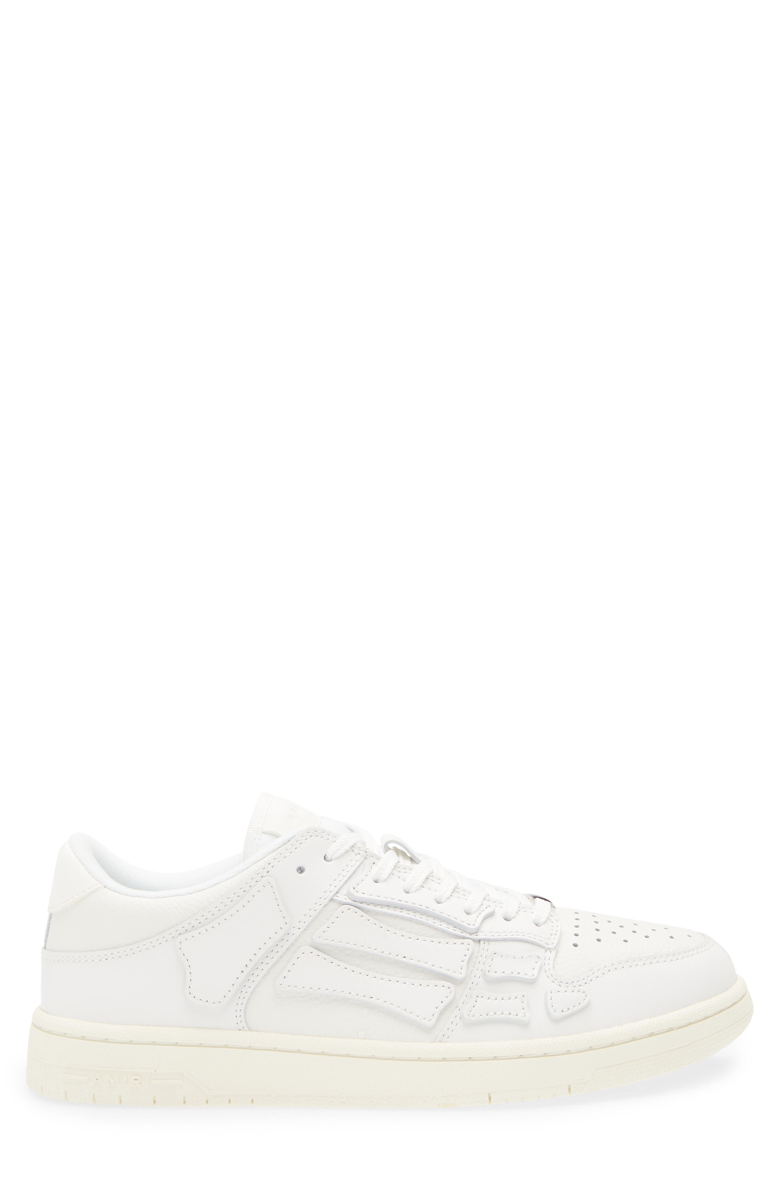 AMIRI Skeleton Low Top Sneaker, Alternate, color, White/ White/ Vintage