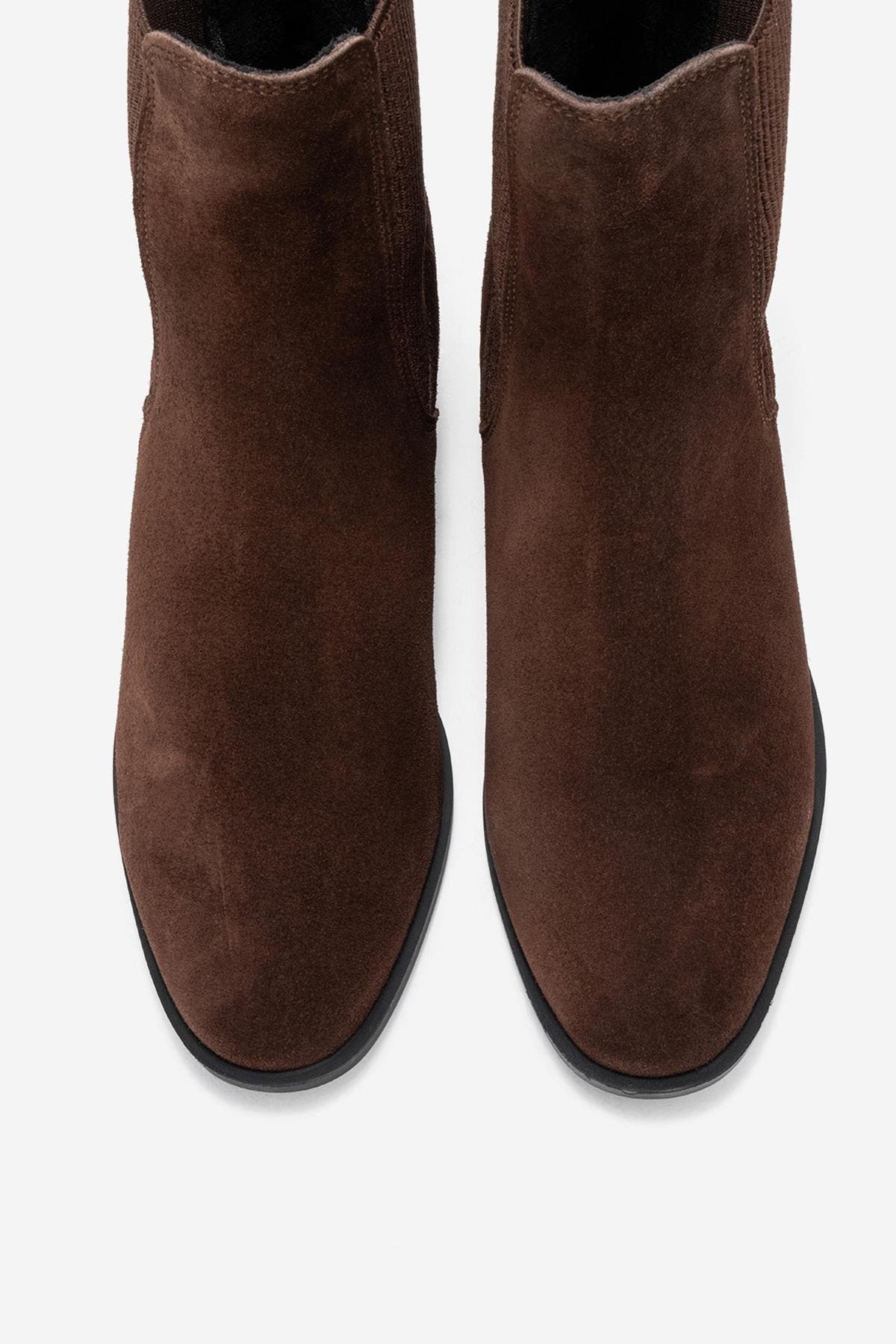 Neiva Leather Chelsea Boot, Alternate, color, Brown Suede Leather