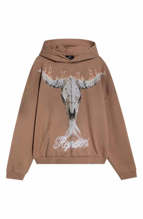 British Cowboys Cotton Graphic Hoodie