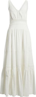 KOBI HALPERIN Alessia Lace Inset Detail Maxi Dress