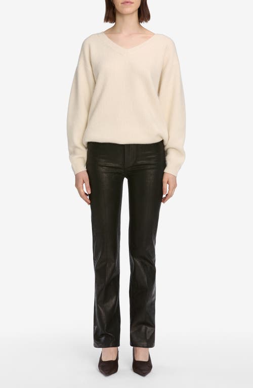 Frame Le Sleek High Waist Ankle Straight Leg Jeans In Black