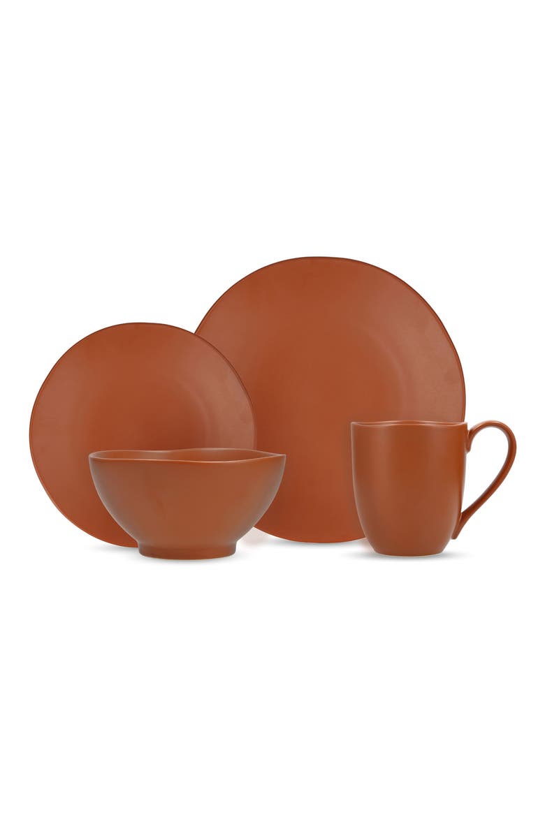 Heirloom 16-Piece Dinnerware Set, Main, color, TERRACOTTA