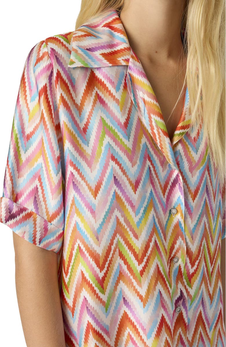 Missoni Bowling Style Cover-up Shirt, Alternate, color, Multicoloured