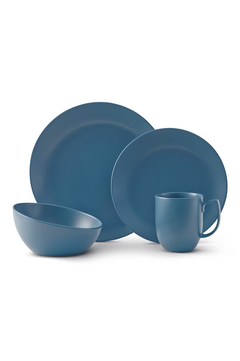 Orbit 4-Piece Place Setting, Main, color, BLUE