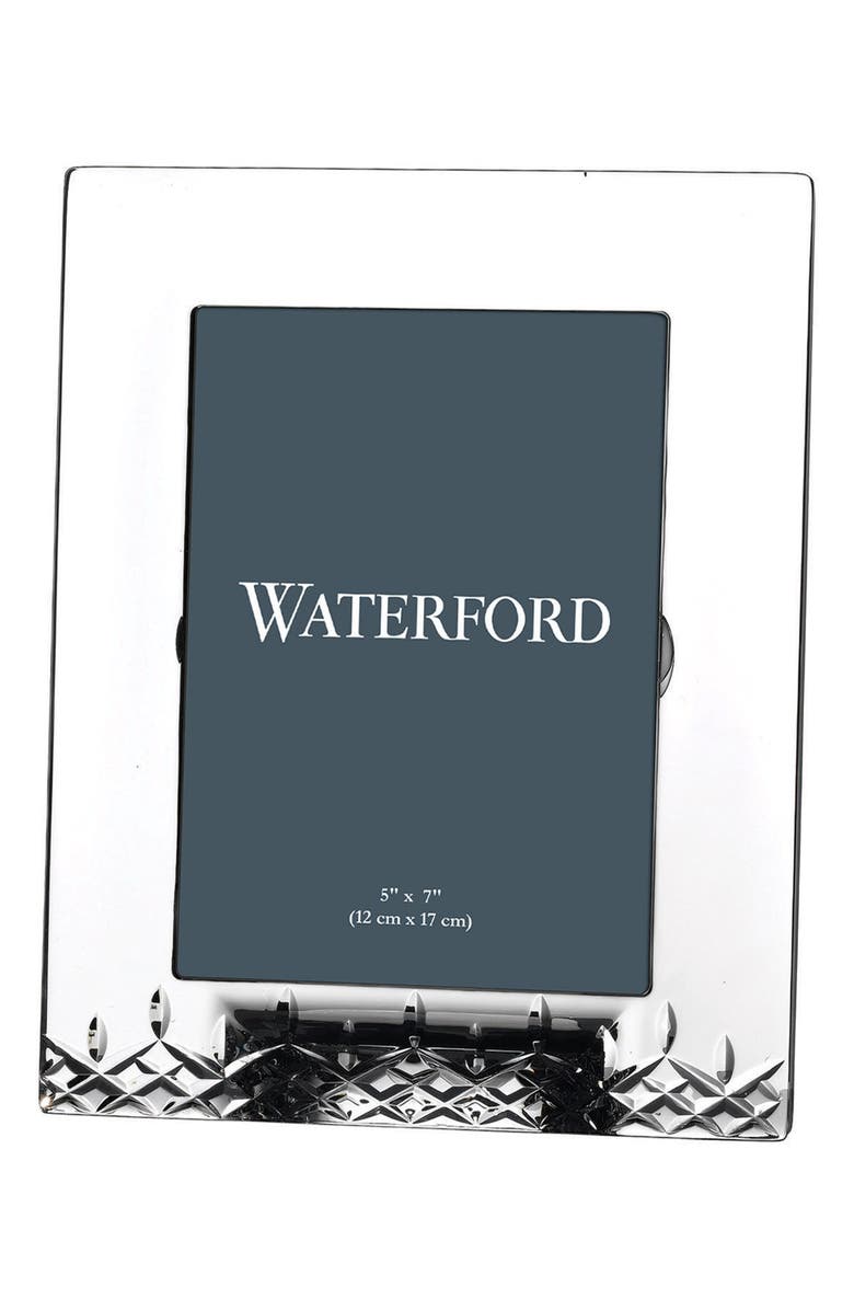 Waterford Lismore Essence Lead Crystal Picture Frame, Main, color, Clear