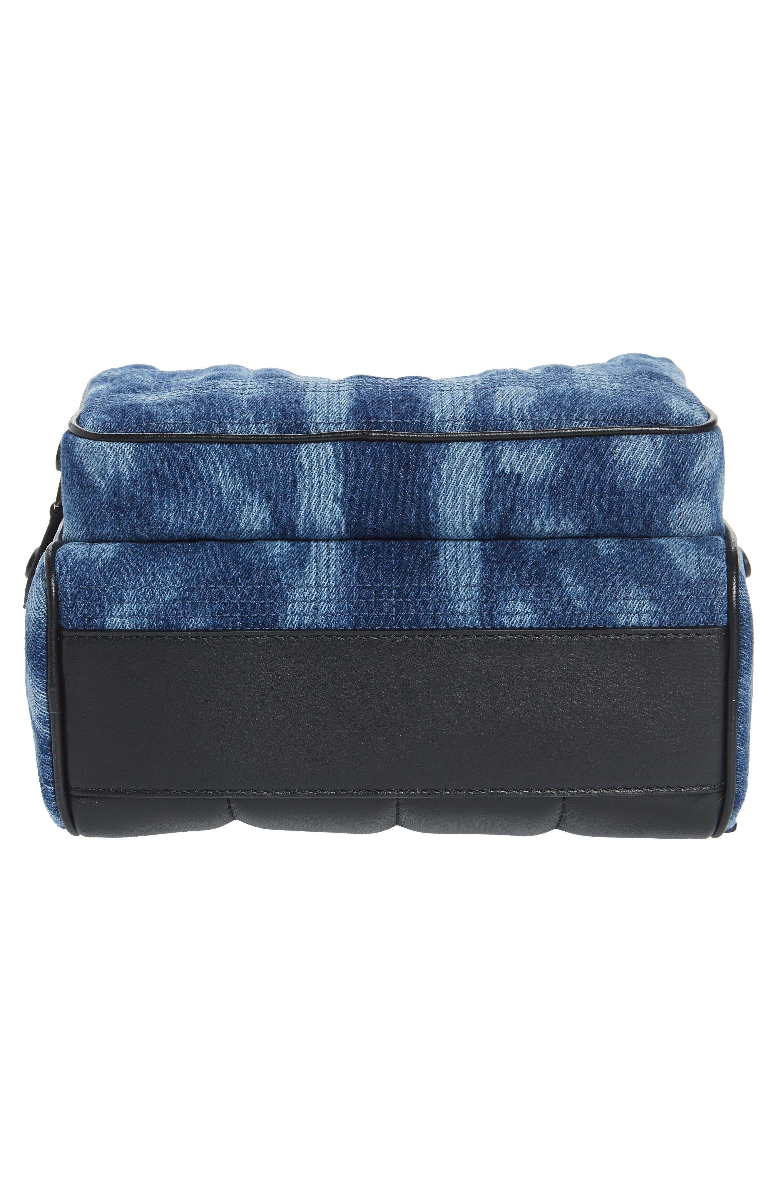 Burberry Quilted Check Bleached Deer Denim Backpack, Alternate, color, 