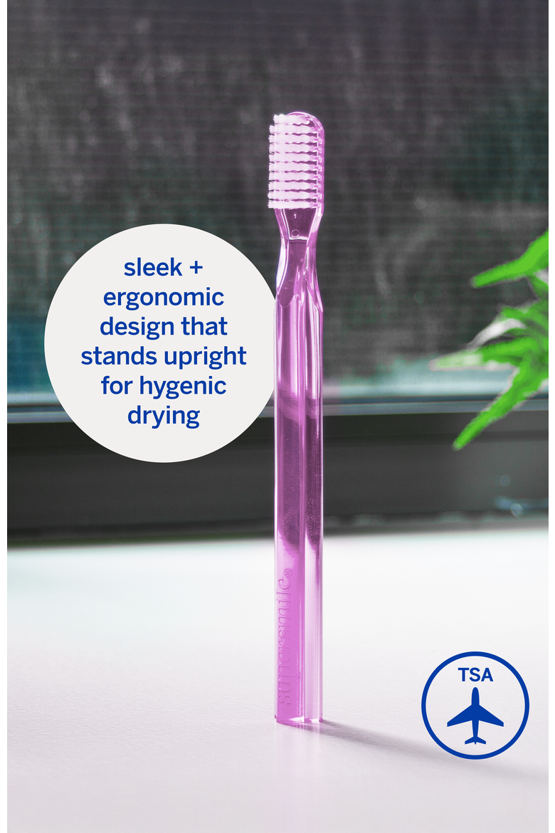 2-Pack New Generation 45° Patented Long Toothbrush, Alternate, color, Pink